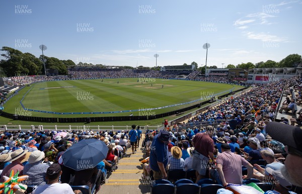 160726 - England v India, Second Metro Bank One Day International, Cardiff - A general view of Sophia Gardens, Cardiff during the match