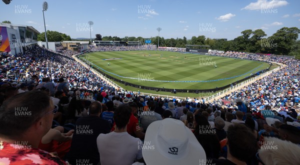 160726 - England v India, Second Metro Bank One Day International, Cardiff - A general view of Sophia Gardens, Cardiff during the match