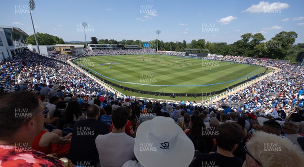 160726 - England v India, Second Metro Bank One Day International, Cardiff - A general view of Sophia Gardens, Cardiff during the match