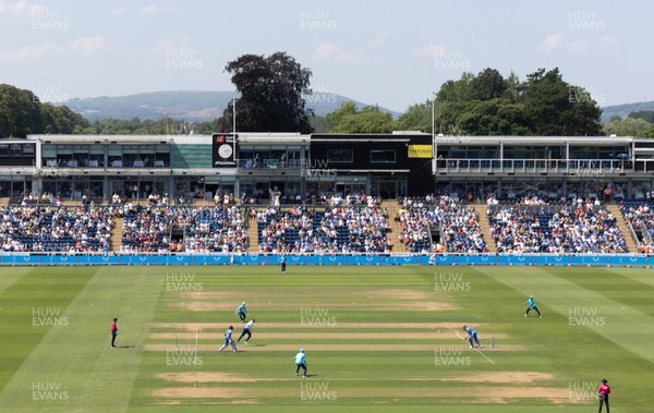 160726 - England v India, Second Metro Bank One Day International, Cardiff - A general view of Sophia Gardens, Cardiff during the match