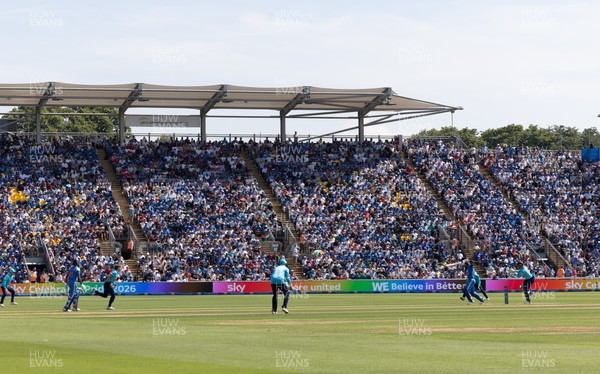 160726 - England v India, Second Metro Bank One Day International, Cardiff - A general view of Sophia Gardens, Cardiff during the match