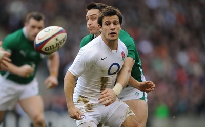 27.02.10 - England v Ireland - RBS Six Nations 2010 - Danny Care of England takes on David Wallace of Ireland. 