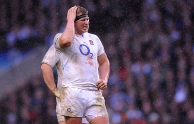 27.02.10 - England v Ireland - RBS Six Nations 2010 - Dylan Hartley of England looks dejected. 