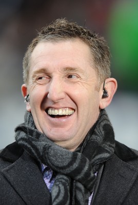 27.02.10 - England v Ireland - RBS Six Nations 2010 - BBC rugby pundit and former Wales player Jonathan Davies. 