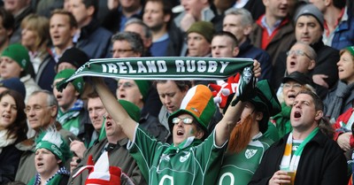 27.02.10 - England v Ireland - RBS Six Nations 2010 - Ireland rugby fan. 