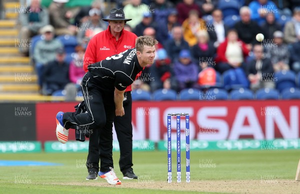 060617 - England v New Zealand - ICC Champions Trophy - James Neesham of New Zealand bowling