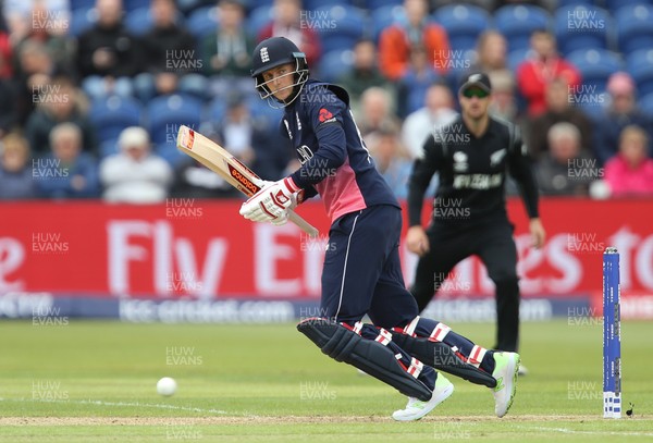 060617 - England v New Zealand, ICC Champions Trophy 2017, Cardiff - Joe Root of England makes a run off his shot