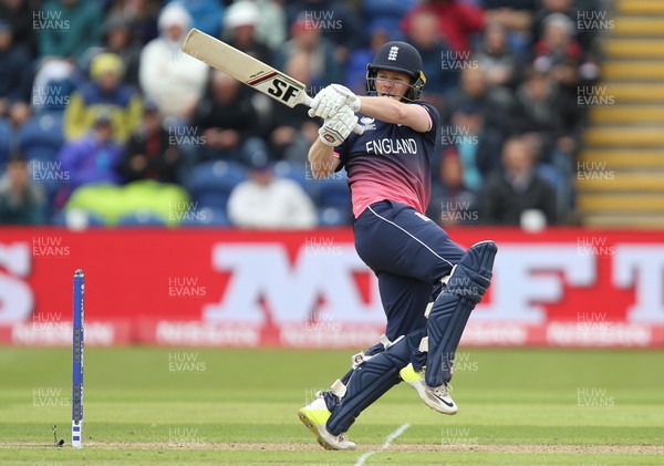 060617 - England v New Zealand, ICC Champions Trophy 2017, Cardiff - Eoin Morgan of England plays a shot