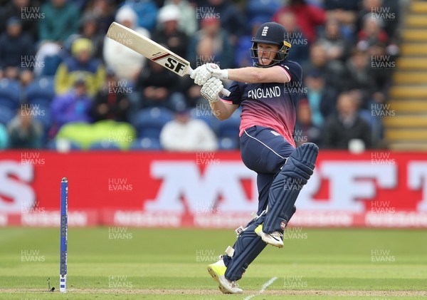 060617 - England v New Zealand, ICC Champions Trophy 2017, Cardiff - Eoin Morgan of England plays a shot