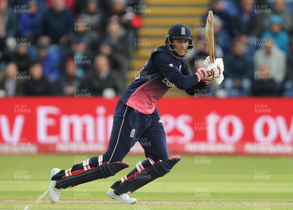 060617 - England v New Zealand, ICC Champions Trophy 2017, Cardiff - Joe Root of England plays a shot