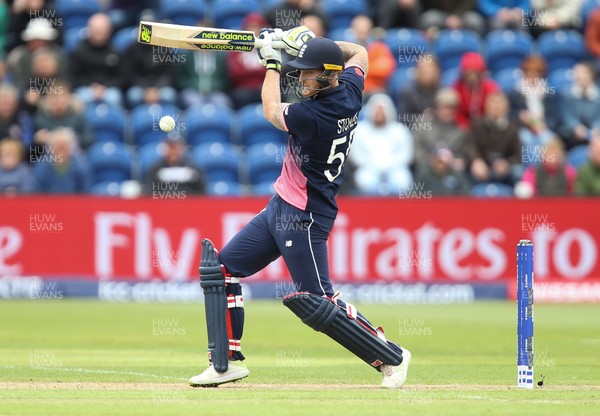 060617 - England v New Zealand, ICC Champions Trophy 2017, Cardiff - Ben Stokes of England plays a shot