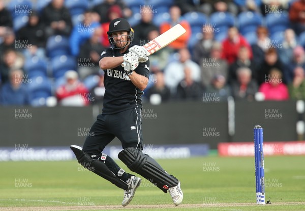 060617 - England v New Zealand, ICC Champions Trophy 2017, Cardiff - Neil Broom of New Zealand plays a shot