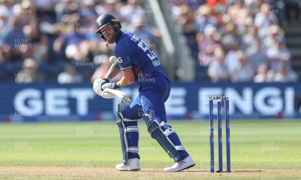 080923 - England v New Zealand, Metro Bank ODI Series - Ben Stokes of England plays a shot