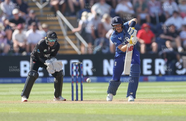080923 - England v New Zealand, Metro Bank ODI Series - Joe Root of England plays a shot