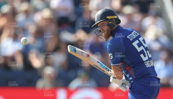 080923 - England v New Zealand, Metro Bank ODI Series - Ben Stokes of Englandplays a shot