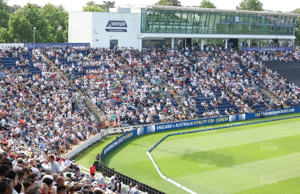 080923 - England v New Zealand, Metro Bank ODI Series - A general view of Sophia Gardens, Cardiff as England bat against New Zealand in the 1st Metro Bank ODI