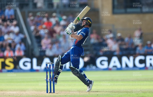 080923 - England v New Zealand, Metro Bank ODI Series - Jos Buttler of England plays a shot