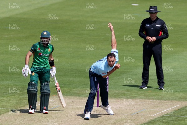 080721 - England v Pakistan - Royal London ODI - Lewis Gregory of England bowling