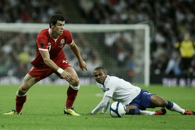 06.09.11 -  England v Wales -UEFA Euro 2012 Qualifier Group G ....  Wales's Gareth Bale evades England's Ashley Cole's tackle. 