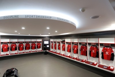 070226 - England v Wales - Guinness Six Nations - Wales dressing room before the game