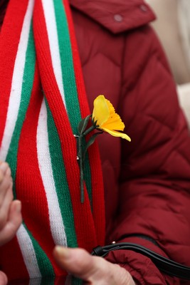 070226 - England v Wales - Guinness Six Nations - Fans outside the stadium