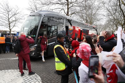 070226 - England v Wales - Guinness Six Nations - Dan Edwards of Wales walks off the team bus