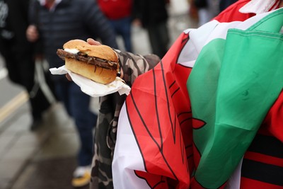 070226 - England v Wales - Guinness Six Nations - Fans outside the stadium