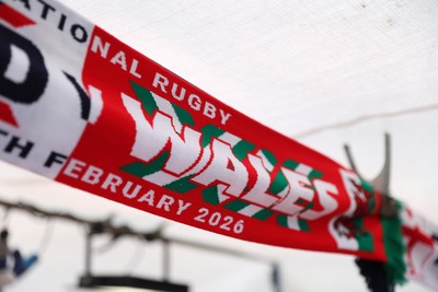 070226 - England v Wales - Guinness Six Nations - Fans outside the stadium