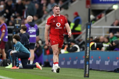 070226 - England v Wales - Guinness Six Nations - Dewi Lake of Wales is given a yellow card by Referee Pierre Brousset 