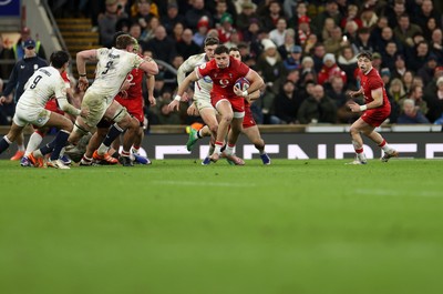 070226 - England v Wales - Guinness Six Nations - Mason Grady of Wales 