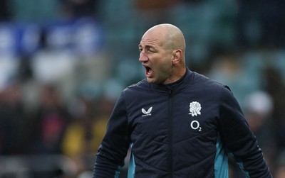 070226 - England v Wales, 2026 Guinness Six Nations - England head coach Steve Borthwick during warm up ahead of the match