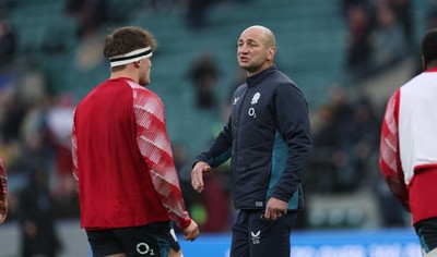 070226 - England v Wales, 2026 Guinness Six Nations - England head coach Steve Borthwick during warm up ahead of the match
