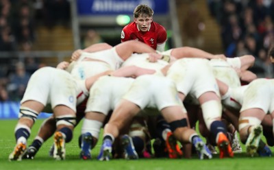 070226 - England v Wales, 2026 Guinness Six Nations - Ellis Mee of Wales