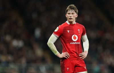 070226 - England v Wales, 2026 Guinness Six Nations - Ellis Mee of Wales