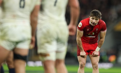 070226 - England v Wales, 2026 Guinness Six Nations -  Dan Edwards of Wales