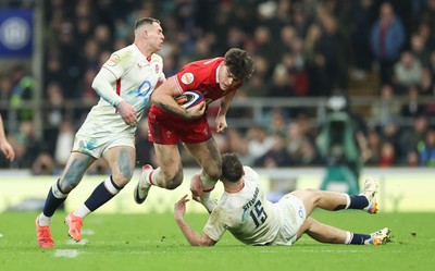 070226 - England v Wales, 2026 Guinness Six Nations - Eddie James of Wales