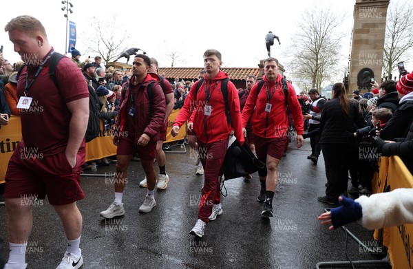 070226 - England v Wales - Guinness Six Nations - Alex Mann of Wales arrives at the stadium