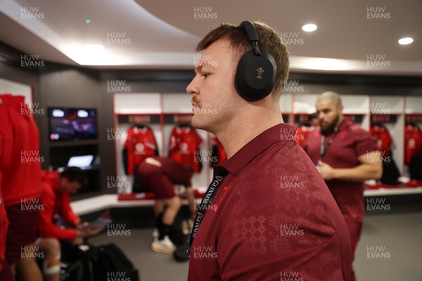 070226 - England v Wales - Guinness Six Nations - Dewi Lake of Wales in the changing rooms before the game