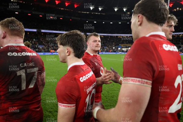 070226 - England v Wales - Guinness Six Nations - Dewi Lake of Wales at full time