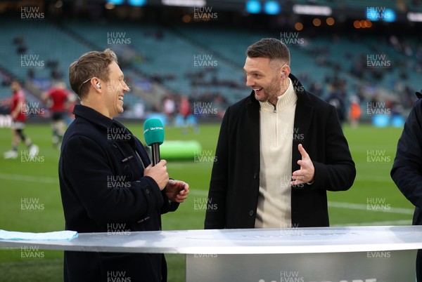 070226 - England v Wales - Guinness Six Nations - Johnny Wilkinson and Dan Biggar working for ITV