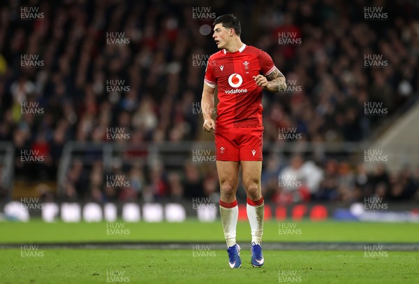 070226 - England v Wales - Guinness Six Nations - Louis Rees-Zammit of Wales 