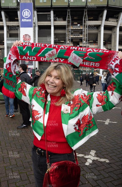 070226 - England v Wales, 2026 Guinness Six Nations - Wales fans arrive at the Allianz Stadium for the match