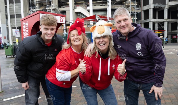 070226 - England v Wales, 2026 Guinness Six Nations - Wales fans arrive at the Allianz Stadium for the match