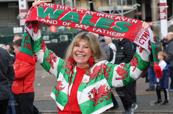 070226 - England v Wales, 2026 Guinness Six Nations - Wales fans arrive at the Allianz Stadium for the match