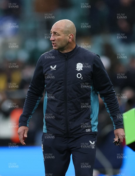 070226 - England v Wales, 2026 Guinness Six Nations - England head coach Steve Borthwick during warm up ahead of the match
