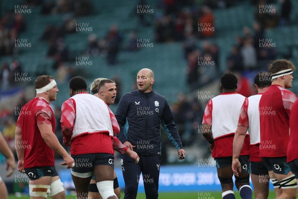 070226 - England v Wales, 2026 Guinness Six Nations - England head coach Steve Borthwick during warm up ahead of the match