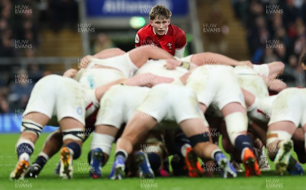070226 - England v Wales, 2026 Guinness Six Nations - Ellis Mee of Wales