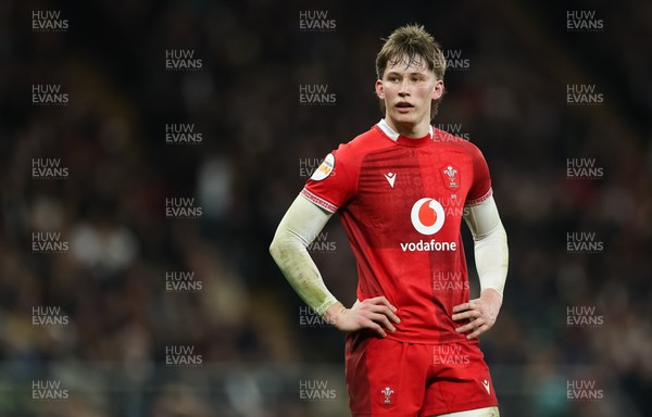 070226 - England v Wales, 2026 Guinness Six Nations - Ellis Mee of Wales