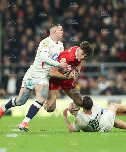 070226 - England v Wales, 2026 Guinness Six Nations - Eddie James of Wales