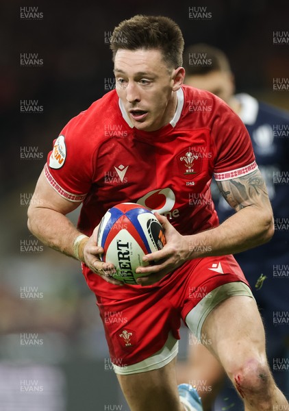 070226 - England v Wales, 2026 Guinness Six Nations - Josh Adams of Wales